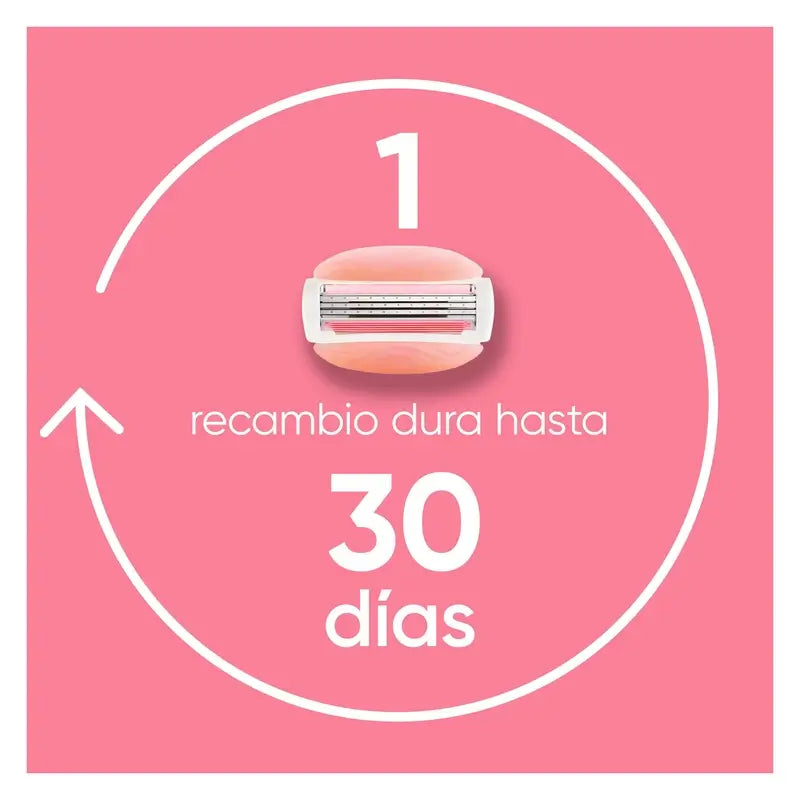 Gillette Venus Comfortglide Spa Breeze Navalha de depilação feminina, 1 cabo + 3 recargas