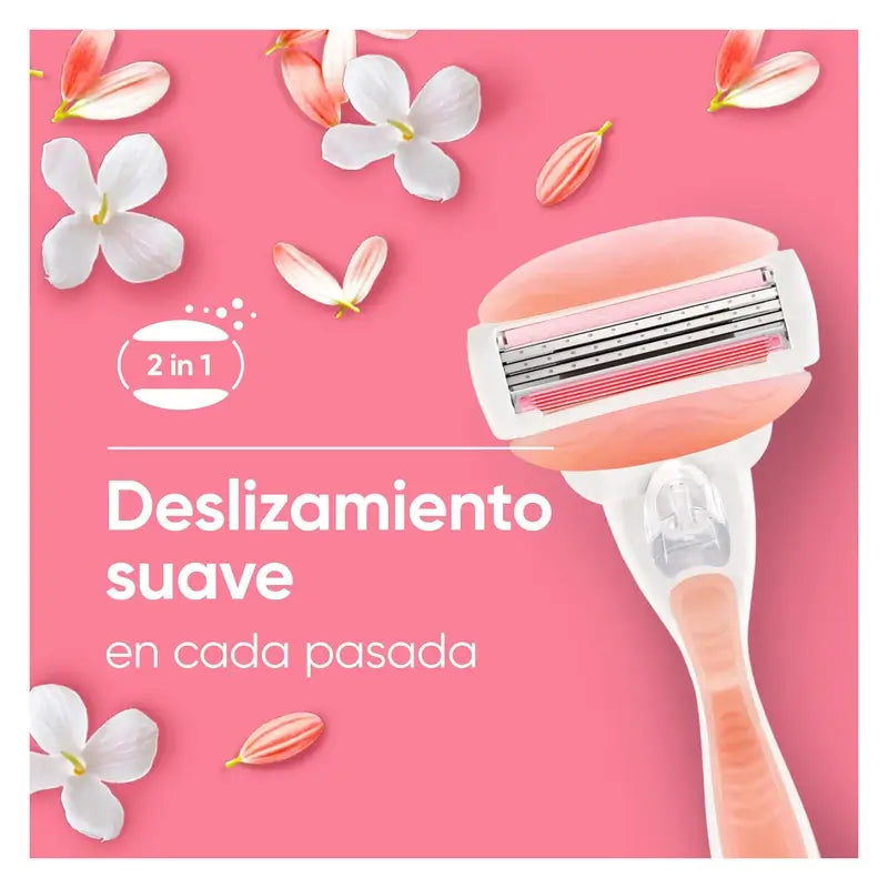 Gillette Venus Comfortglide Spa Breeze Navalha de depilação feminina, 1 cabo + 3 recargas