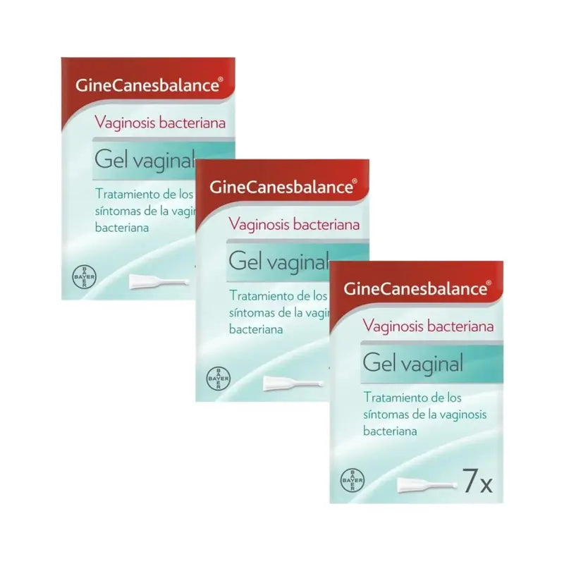 Gel Vaginal Antibacteriano Gine-Canestén Ginecanesbalance, 3X7 aplicadores