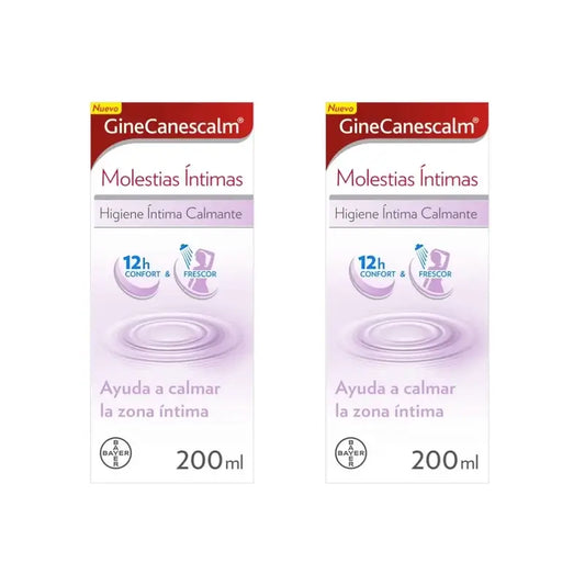 Gine-Canestén Ginecanescalm Gel para o desconforto íntimo, 2X200 Ml