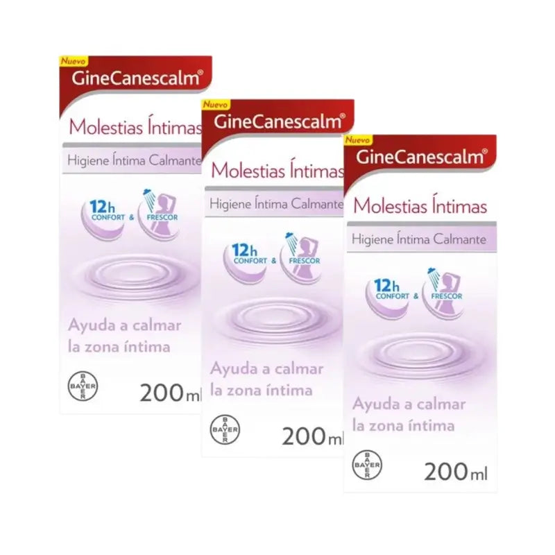Ginescanes GineCanescalm Gel para o Desconforto Íntimo, 3X200 Ml