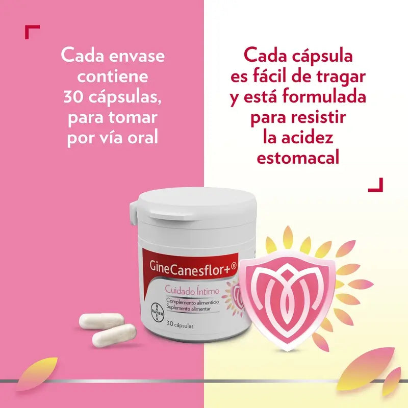 Gine-Canestén Gynecanesflor+, 30 Cápsulas