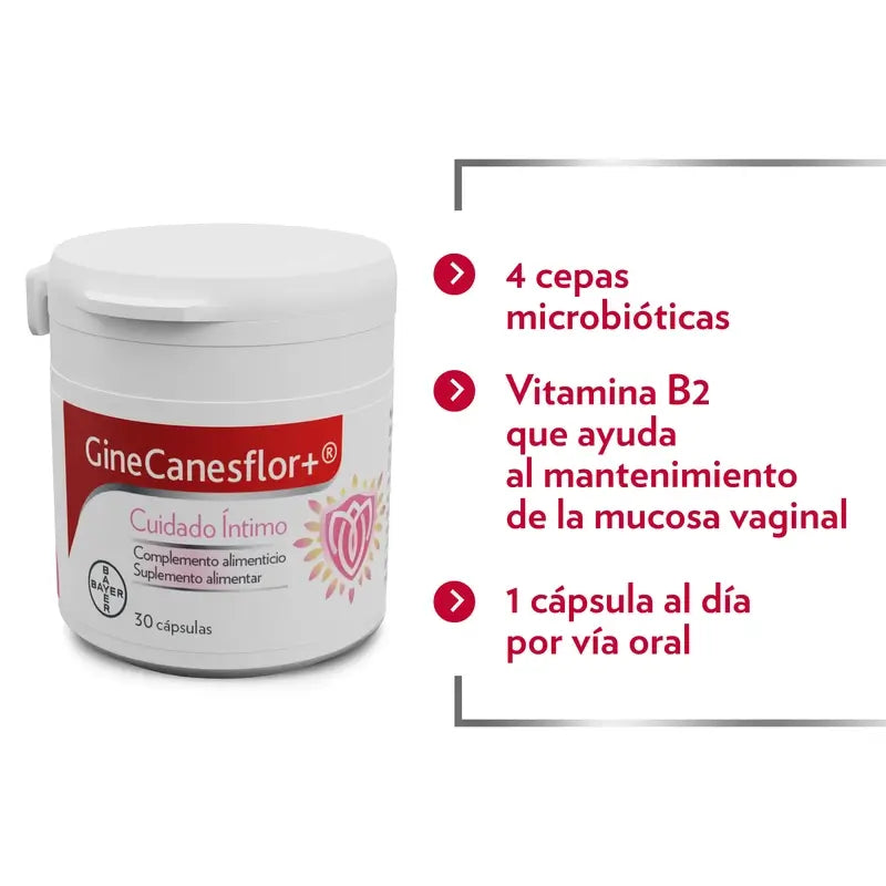 Gine-Canestén Gynecanesflor+, 30 Cápsulas