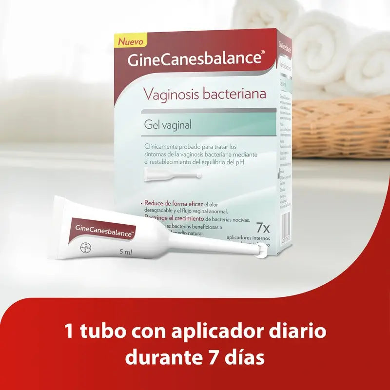 GineCanesbalance Gel Vaginal Antibacteriano, 7 Aplicadores
