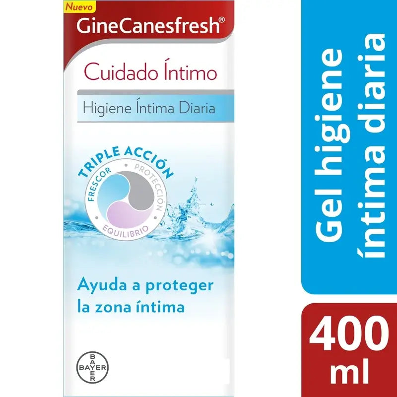 GineCanesfresh Gel de Higiene Íntima Diária, 400 ml