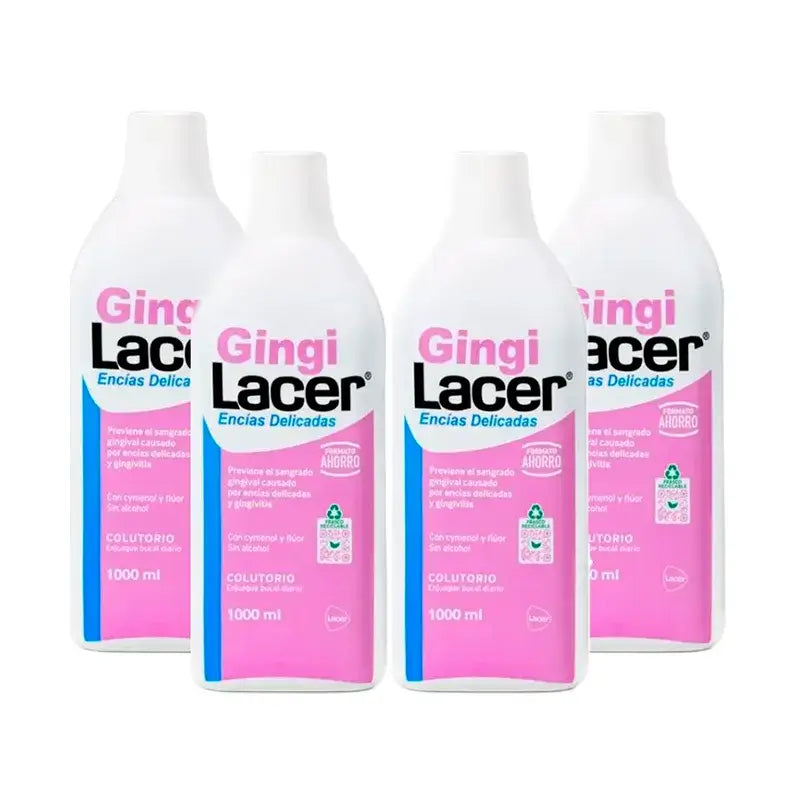 Gingilacer Colutório, Embalagem 4 x 1000 ml