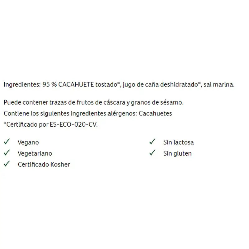 Granovita Creme de Amendoim Crocante Biológico , 350 g