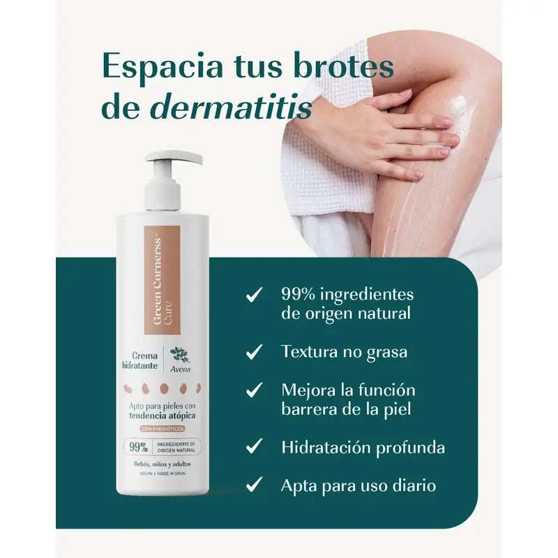 Creme Hidratante de Aveia Green Corners, 280 ml