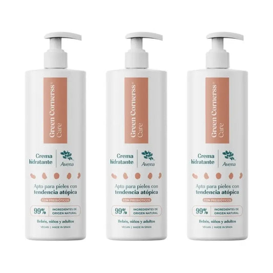 Green Cornerss Creme Hidratante de Aveia, 3 x 280 ml
