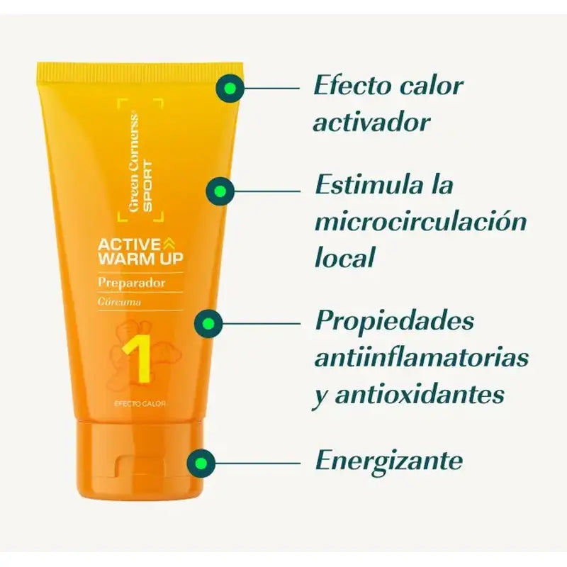 Green Cornerss Pré-treino Aquecimento Roll On , 50 ml