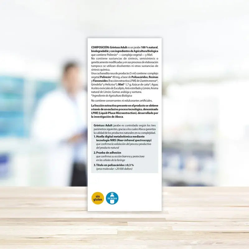 Aboca Grintuss Xarope para a Tosse Seca e Produtiva para Adultos, 180 g