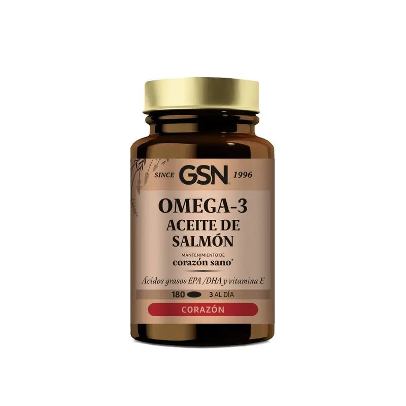 Gsn Salmão+Ómega 3+Vit.E 180Pérolas 500 Mg.