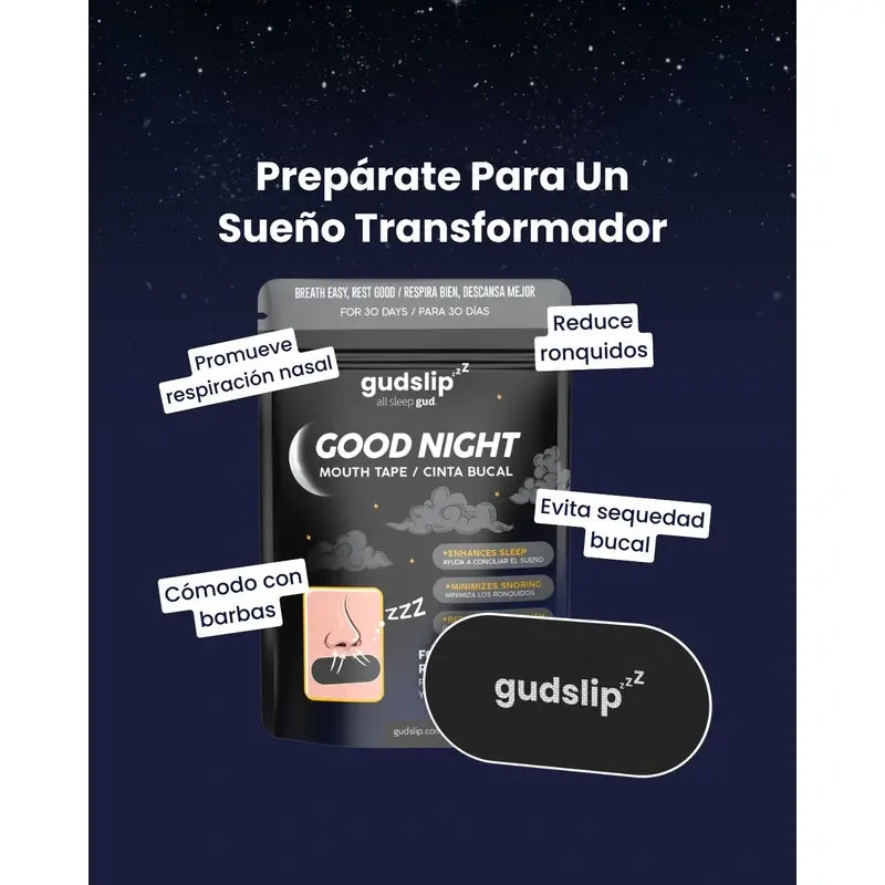Gudslip Fita para a boca Boa Noite , 30 unidades