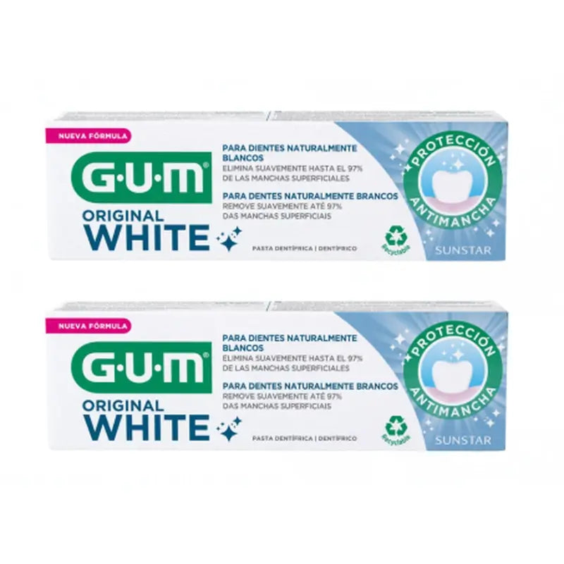 GOMA ORIGINAL CREME DENTAL BRANCO 75 ML 2 TUBOS