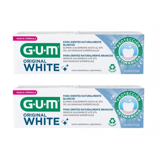 GOMA ORIGINAL CREME DENTAL BRANCO 75 ML 2 TUBOS
