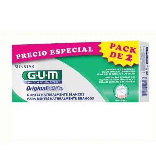 GOMA ORIGINAL CREME DENTAL BRANCO 75 ML 2 TUBOS