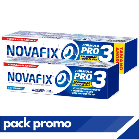Novafix Pack Pro3 Sem Sabor , 71 gr + 50 gr grátis