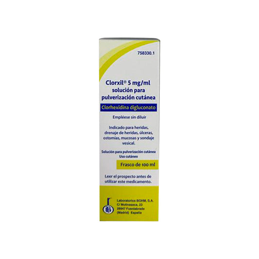 Clorxil 5 mg/ml Solução para Pulverização Cutânea, 100 ml