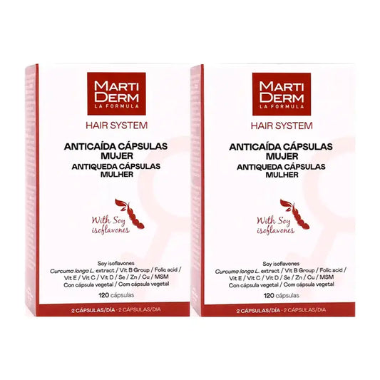 Hair System Cápsulas Anti-Queda para Mulheres, Embalagem 2 x 120 unidades