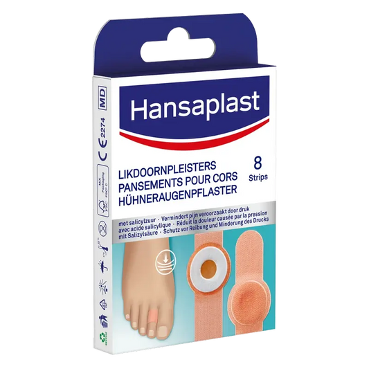 Hansaplast Ligadura com ácido salicílico para calos e calosidades, 8 unid.