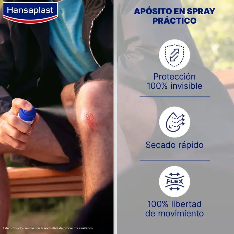 Hansaplast Second Skin Protection Spray Dressing , 40 aplicações