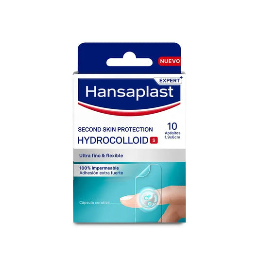 Hansaplast Second Skin Protection Hydrocolloid Dressing Tamanho S , 10 pensos 1,9x6cm