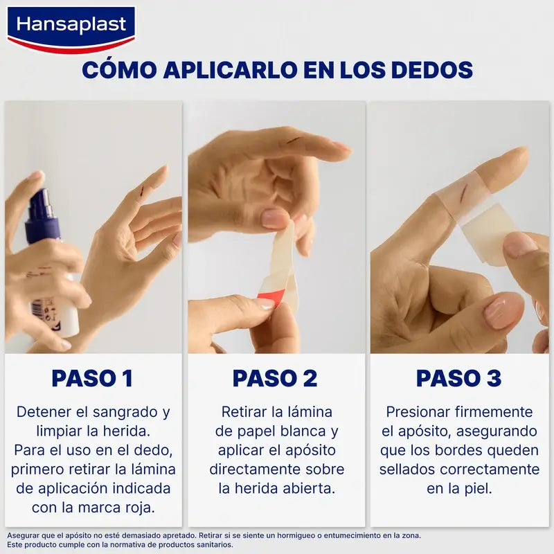 Hansaplast Second Skin Protection Hydrocolloid Dressing Tamanho S , 10 pensos 1,9x6cm