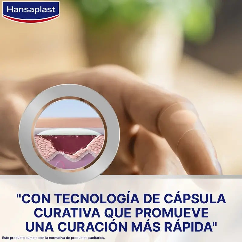 Hansaplast Second Skin Protection Hydrocolloid Dressing Tamanho S , 10 pensos 1,9x6cm