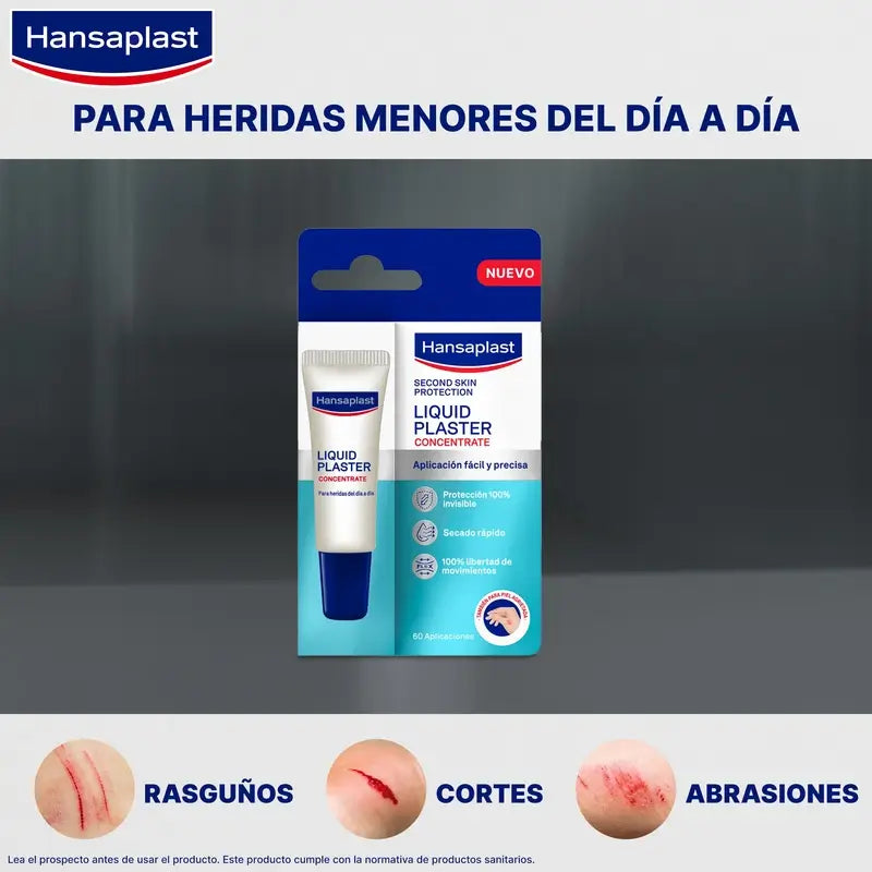 Pensos líquidos concentrados Hansaplast Second Skin Protection , 60 aplicações