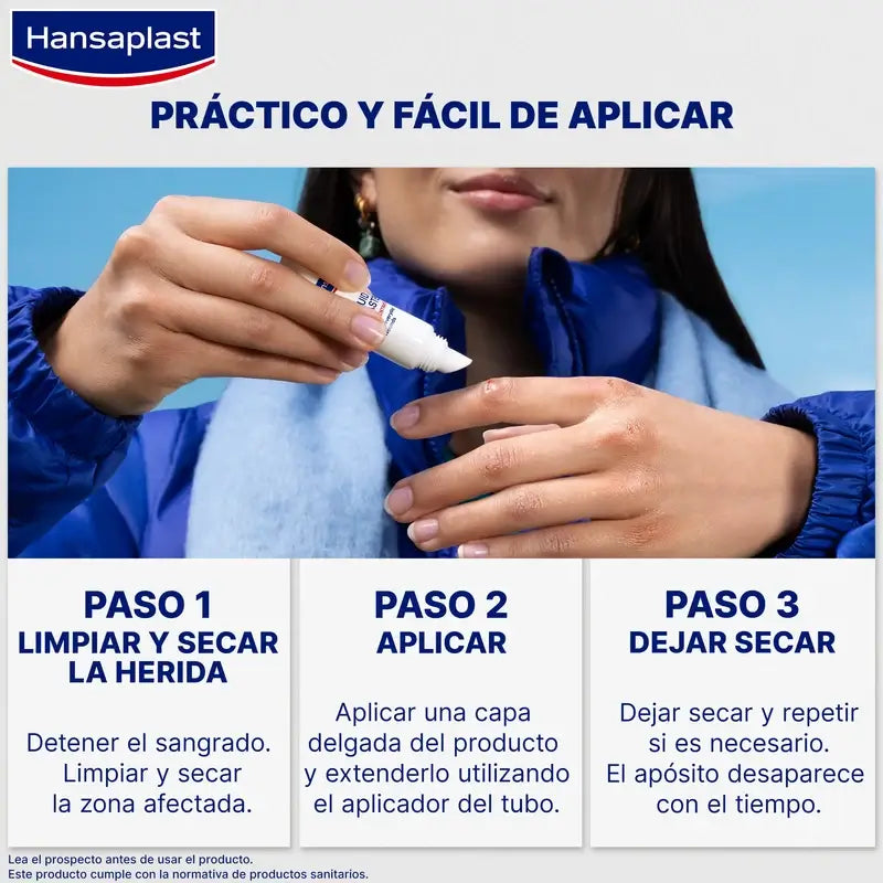 Pensos líquidos concentrados Hansaplast Second Skin Protection , 60 aplicações