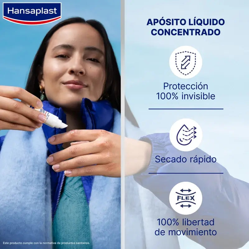 Pensos líquidos concentrados Hansaplast Second Skin Protection , 60 aplicações
