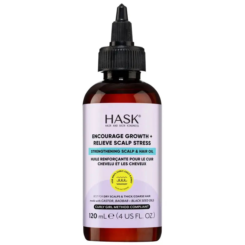 Óleo para o couro cabeludo reforçante Hask Texture , 120 ml