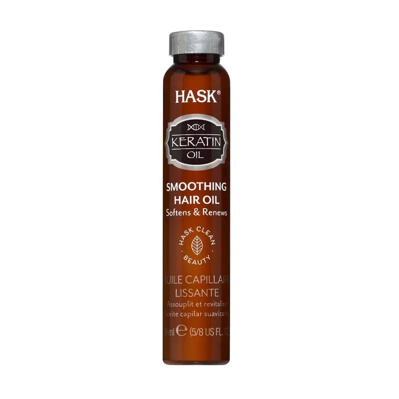 Óleo de Proteína de Queratina Smooth & Sleek da Hask, 18 ml