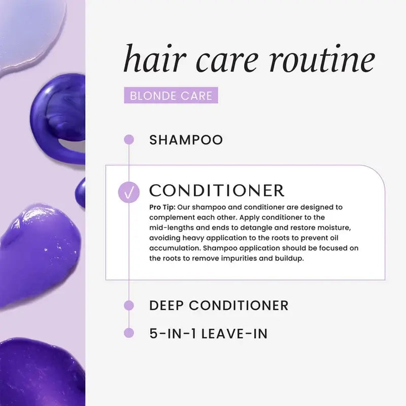 Condicionador Hask Blonde Care, 355 ml