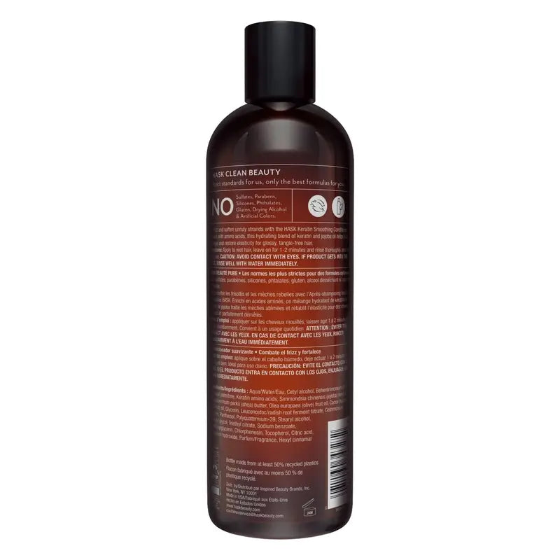 Condicionador Hask Keratin Protein Smooth & Sleek, 355 ml
