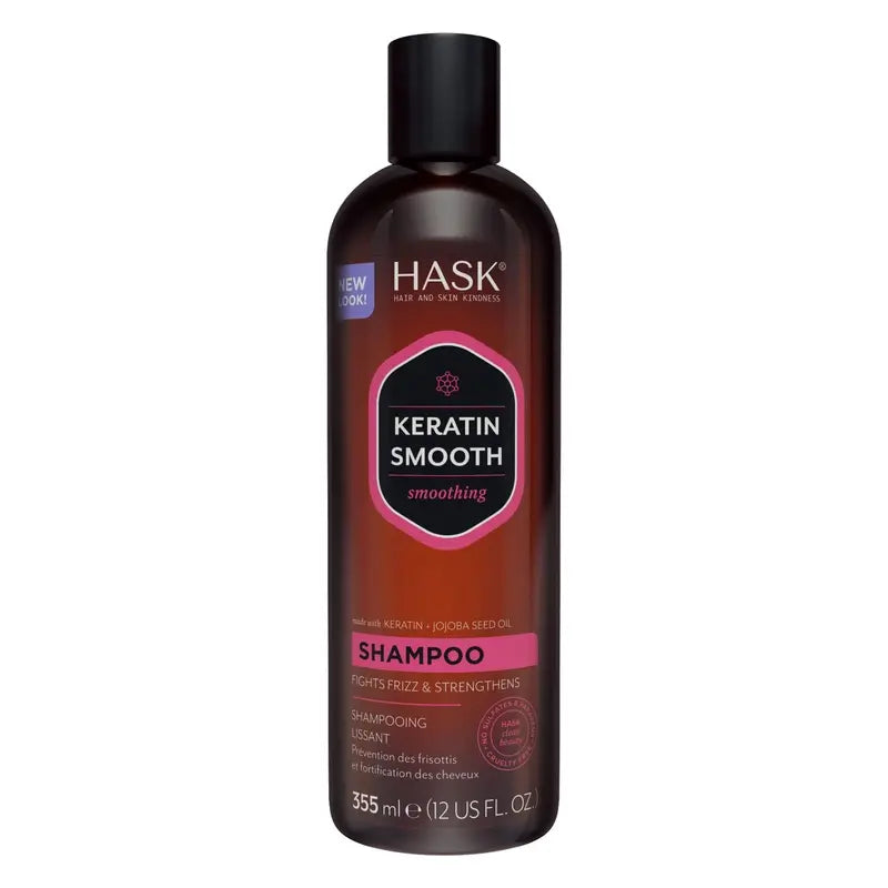 Champô Hask Keratin Protein Smooth & Sleek , 355 ml
