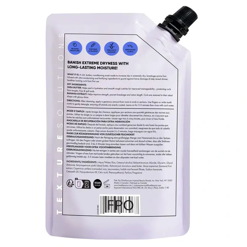 Máscara Hidratante Intensa para Cabelo Hask Texture, 235 ml