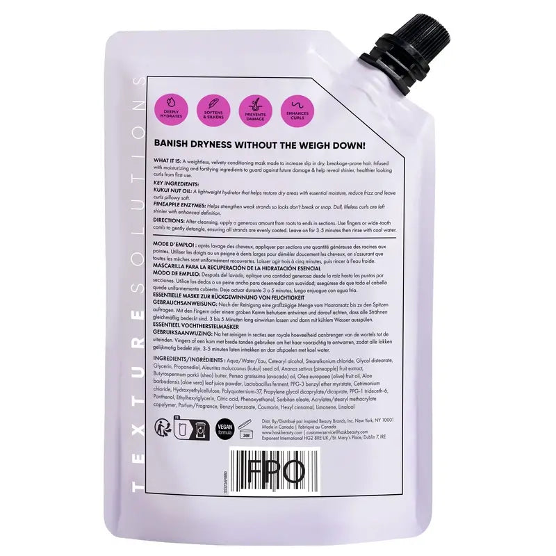 Máscara Hidratante para Cabelo Hask Texture Light, 235 ml