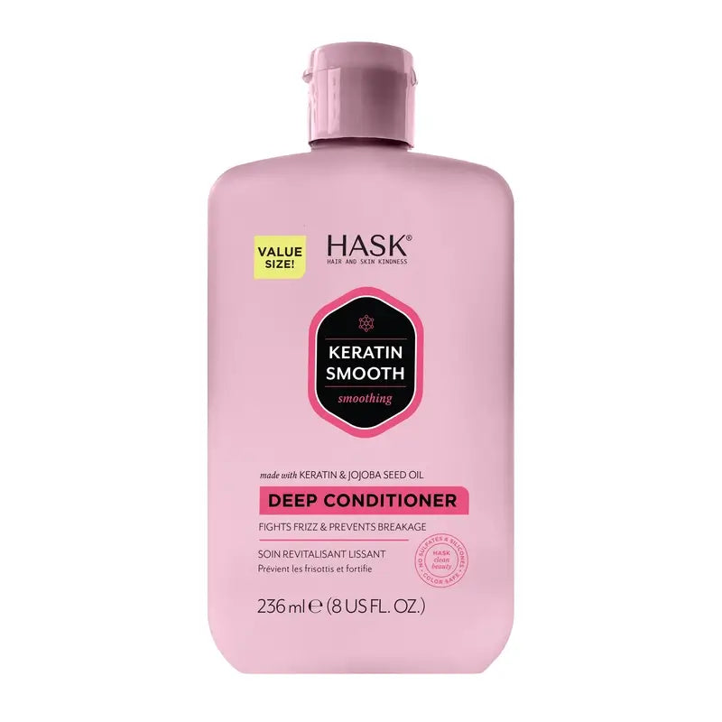 Máscara suave e lisa de proteínas de queratina Hask , 226 gr