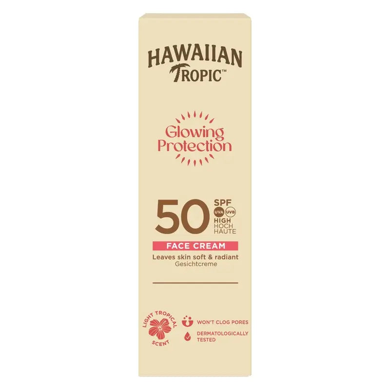 Hawaiian Tropic Proteção Brilhante para o Rosto Spf50 50 Ml