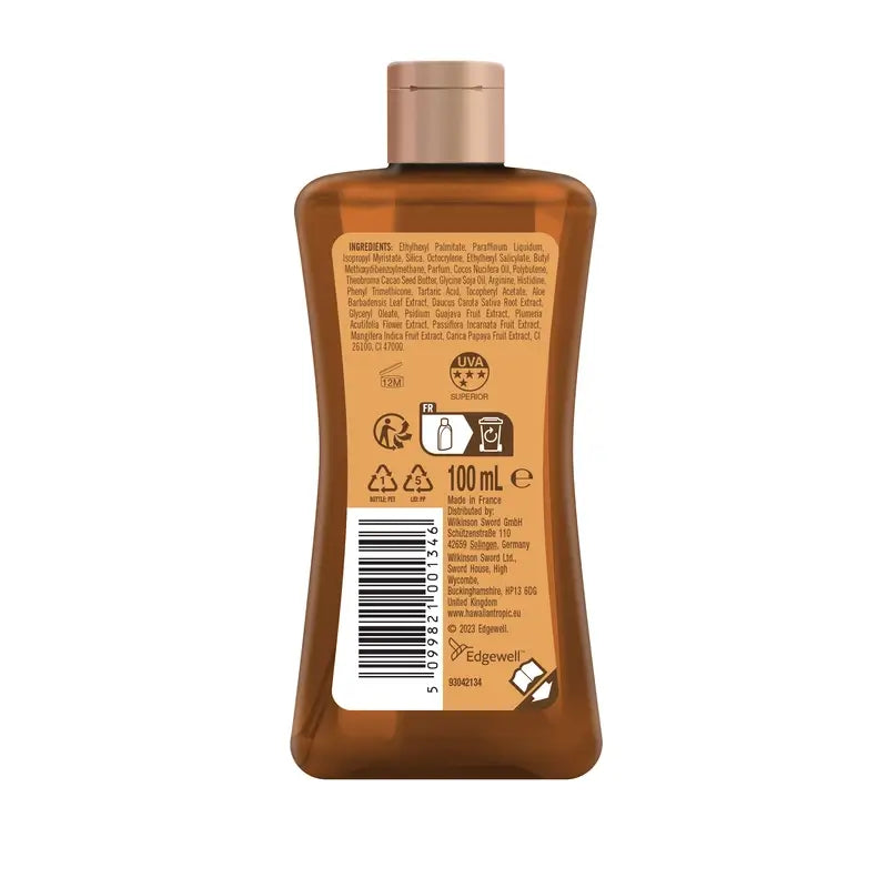 Hawaiian Tropic Ht Mini Óleo Brilhante Spf15, 100Ml Cj12
