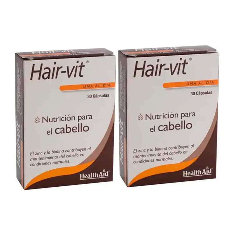Health Aid Hair Vit, Embalagem 2 x 30 comprimidos