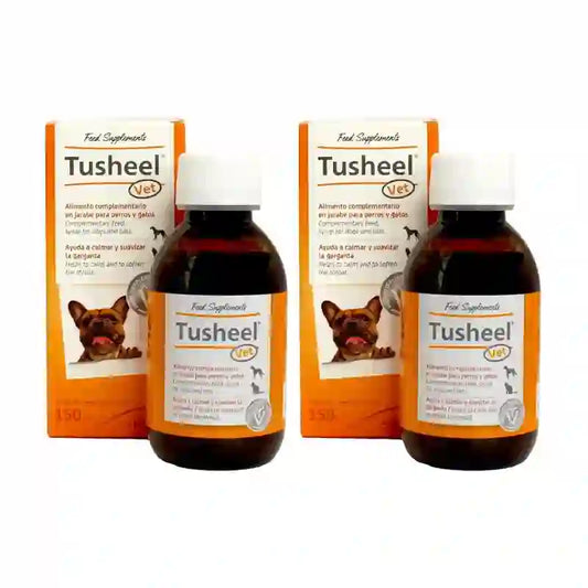 Heel Tusheel Xarope Veterinário para a Tosse Cães e Gatos, 2X150 Ml