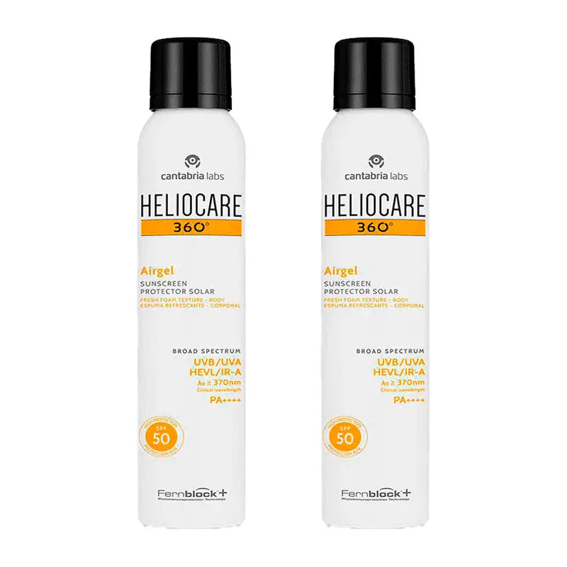 Heliocare Duplo 360º Airgel Corpo, 2X200 Ml
