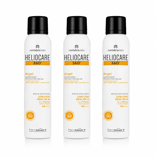 Heliocare 360º Airgel Body 200 Ml embalagem com 3 unidades