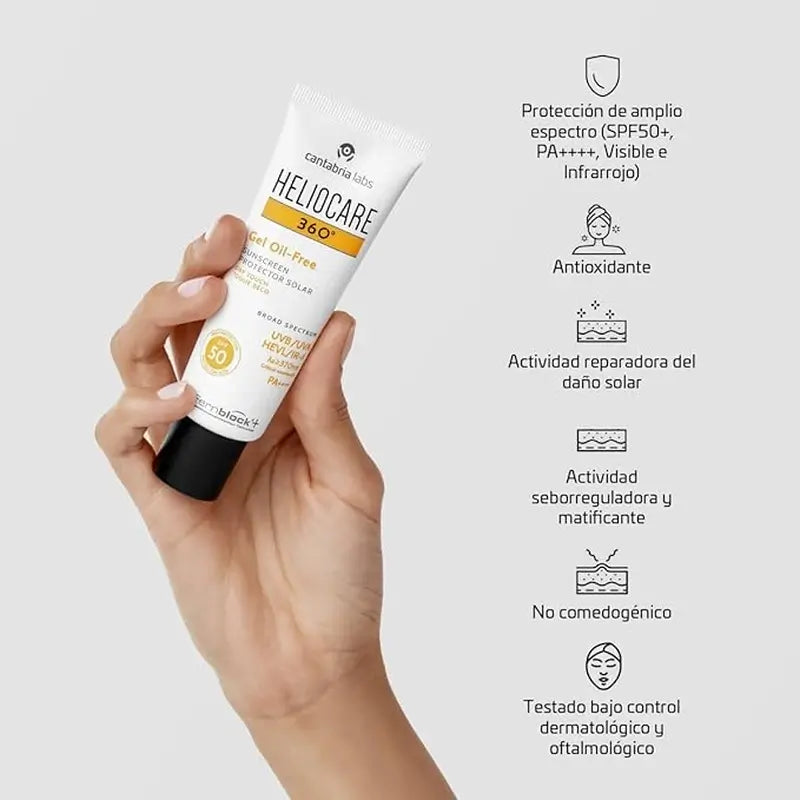 Heliocare 360º Gel Sem Óleo Spf 50+ 50 Ml