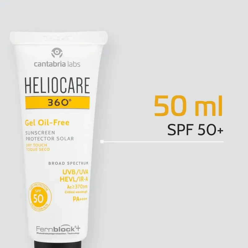 Heliocare 360º Gel Sem Óleo Spf 50+ 50 Ml