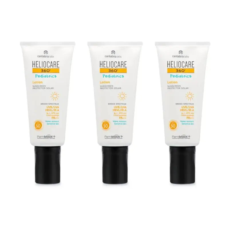 Heliocare 360º Loção Pediátrica Spf 50, 3X200 Ml