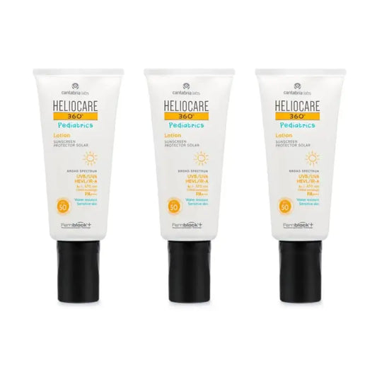 Heliocare 360º Loção Pediátrica Spf 50, 3X200 Ml