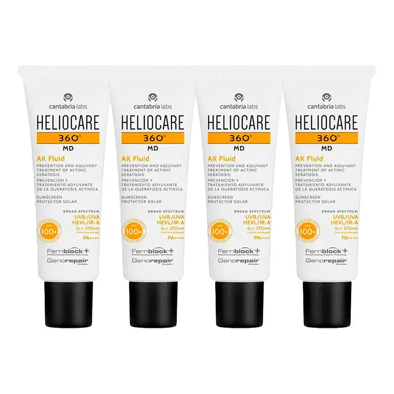 Heliocare 360º Md Ak Fluid, Embalagem 4 x 50 Ml
